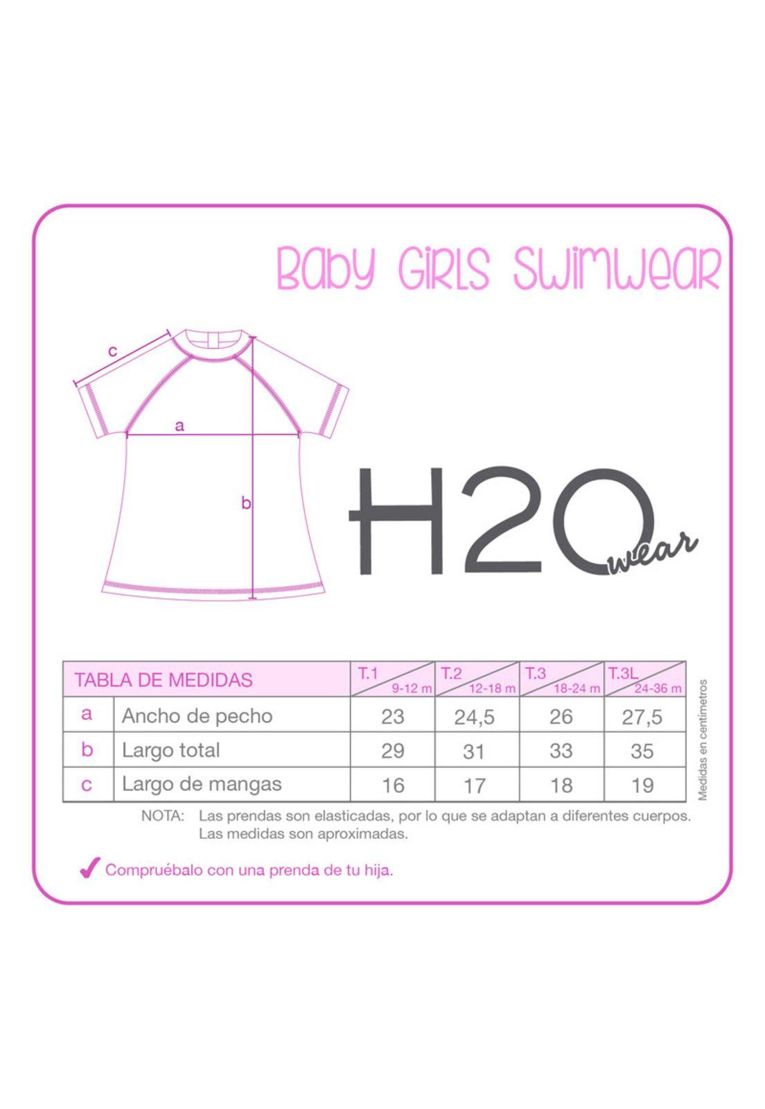 Traje de Baño Bebe Niña Set UV 50 Disney Ariel Turquesa-4