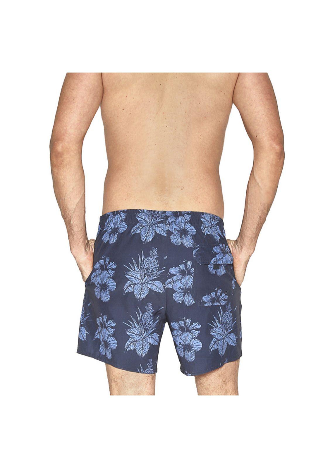 Traje de Baño Short Hombre Tela c Elasticidad H2O Wear Turquesa-2