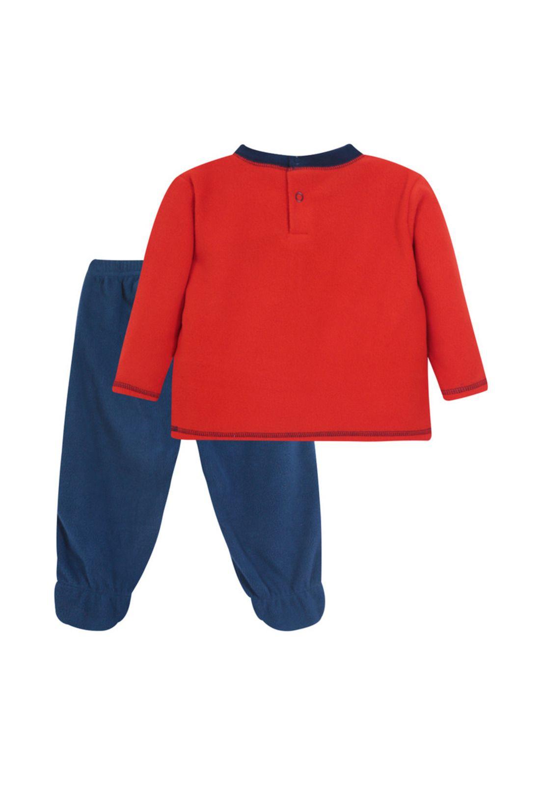 Pijama Bebé Niño Polar H2O Wear Rojo Amaranto-1