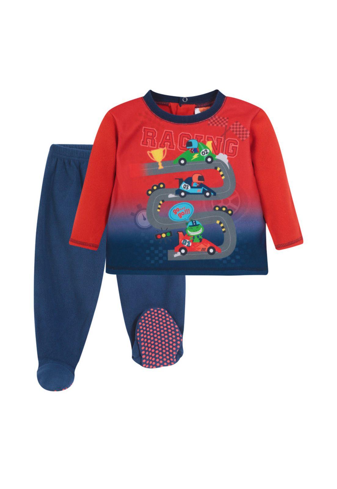 Pijama Bebé Niño Polar H2O Wear Rojo Amaranto-0