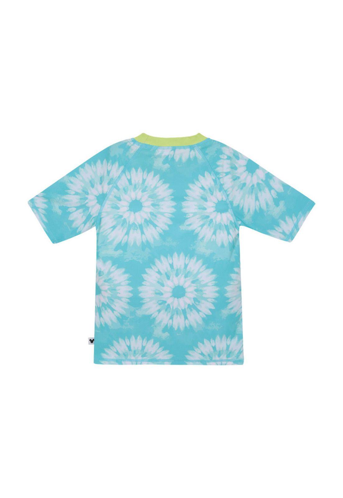 Polera Niño UV50+ Disney Mickey Celeste M/Corta-1