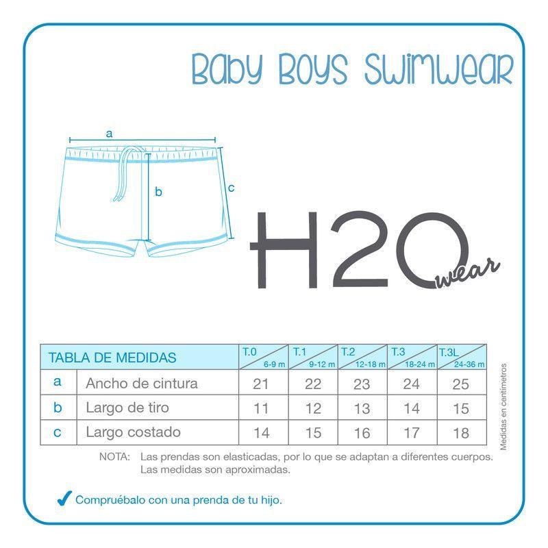 Traje de Baño Bebe Niño Short Azul H2O Wear-2