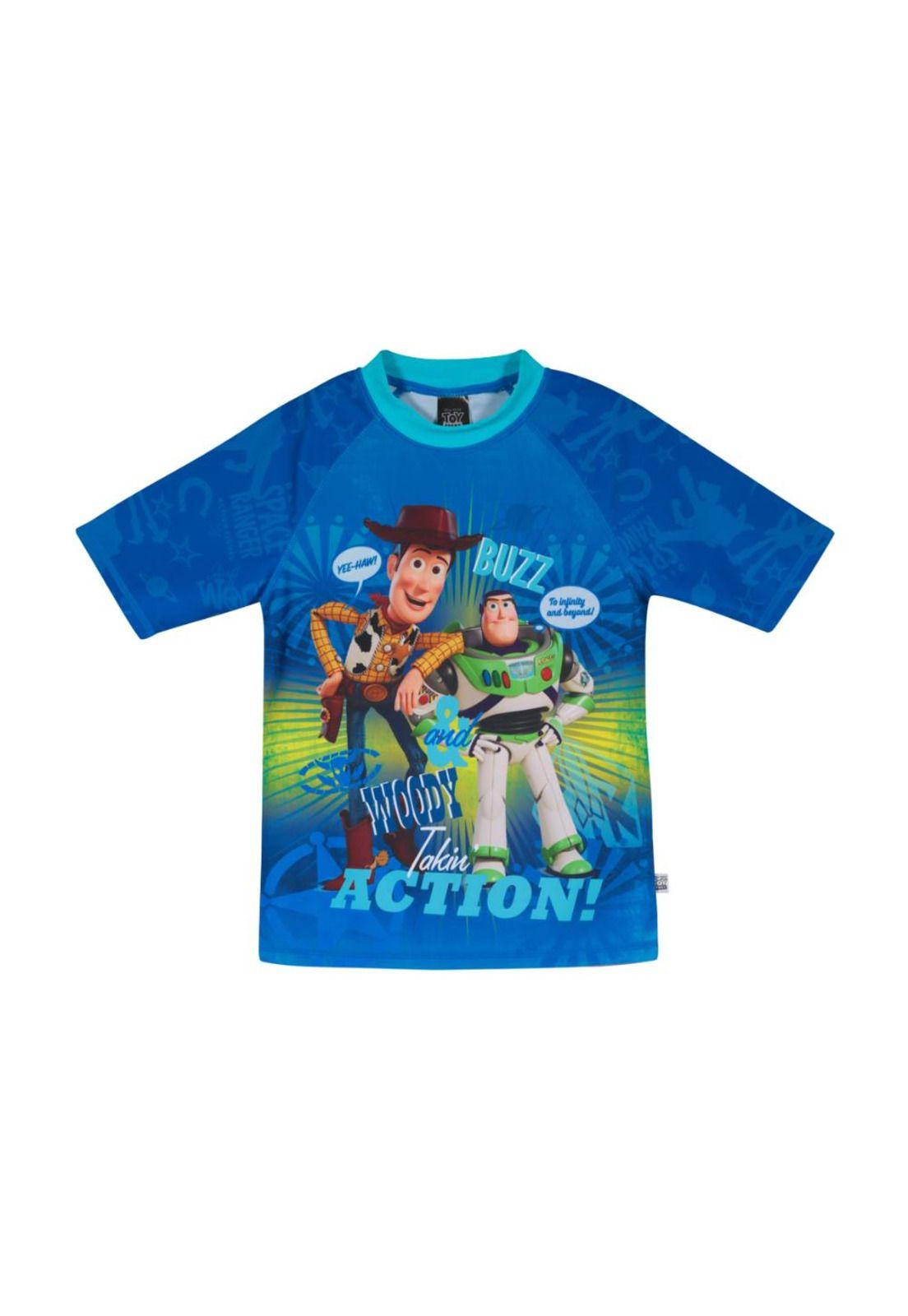 Polera Niño Manga Corta UV 50+ Disney Toy Story Azul-0