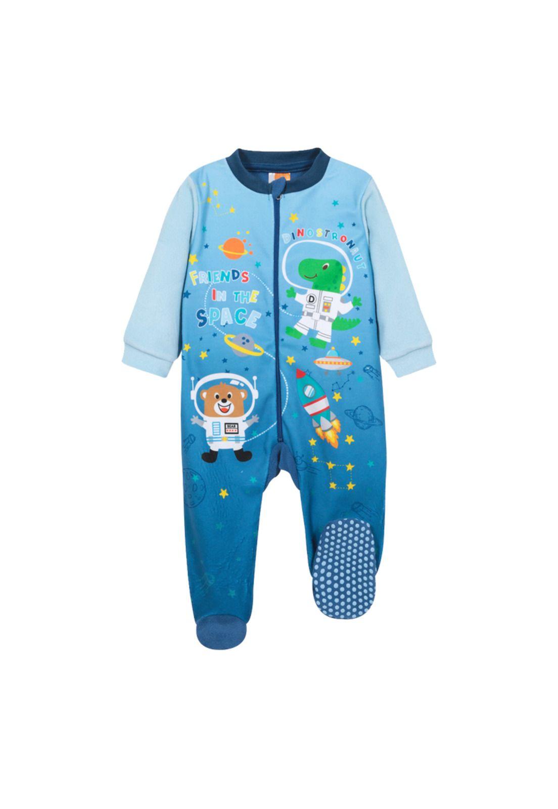 Pijama Bebé Niño Polar Entero Space Celeste H2O Wear-0