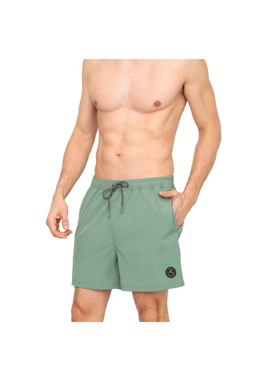 Traje de Baño Hombre Short W Stretch H2O Wear Verde-2