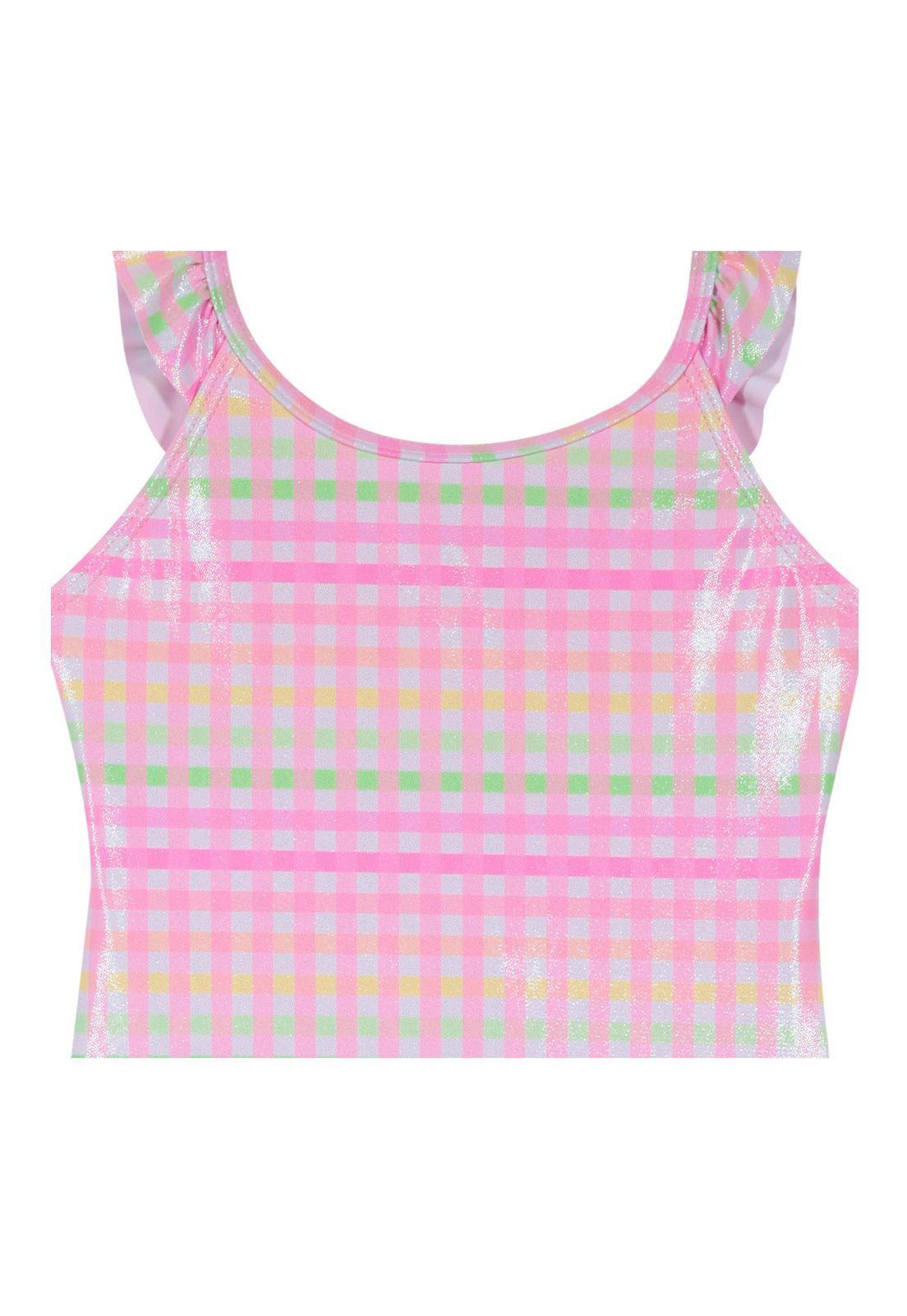 Traje de Baño Niña Entero UV30+ H2O Wear Rosado-3