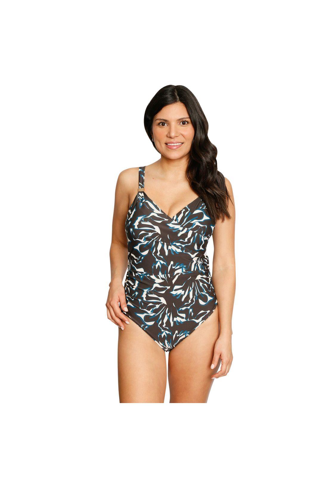 Traje de Baño Control Escote V  Elena B Mujer H2O Wear-3