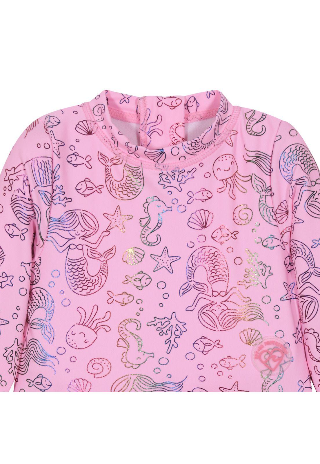 Traje de baño Bebe Niña Entero V50 M/Larga Vuelo Cintura H2O Wear-3