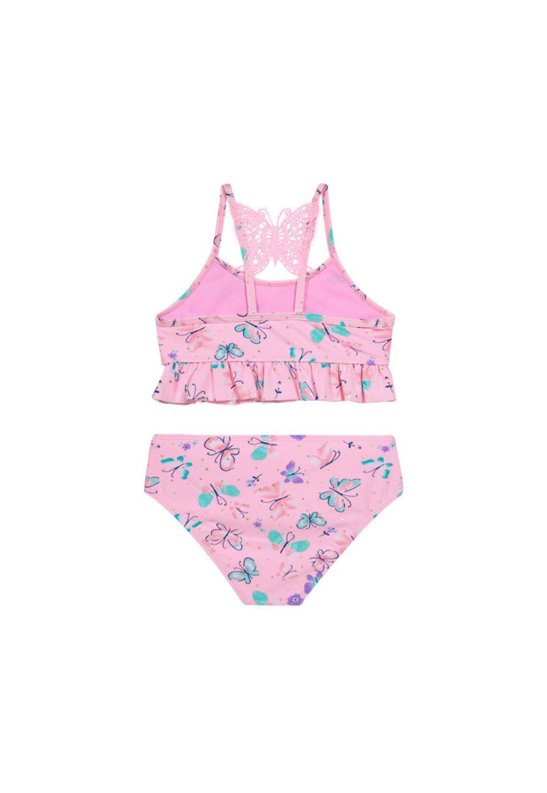 Traje de Baño Niña Bikini UV30 Rosa H2O Wear-1