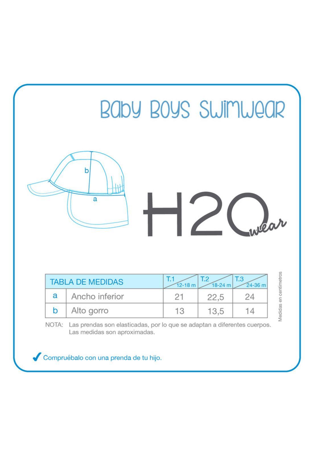 Jockey Bebe Niño UV 50 H2O Wear Azul-2