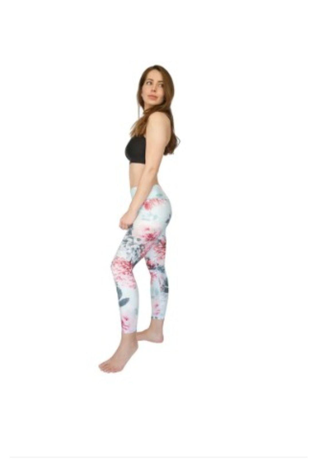 Mujer Calza Legging H2O Wear Flores Celeste-2