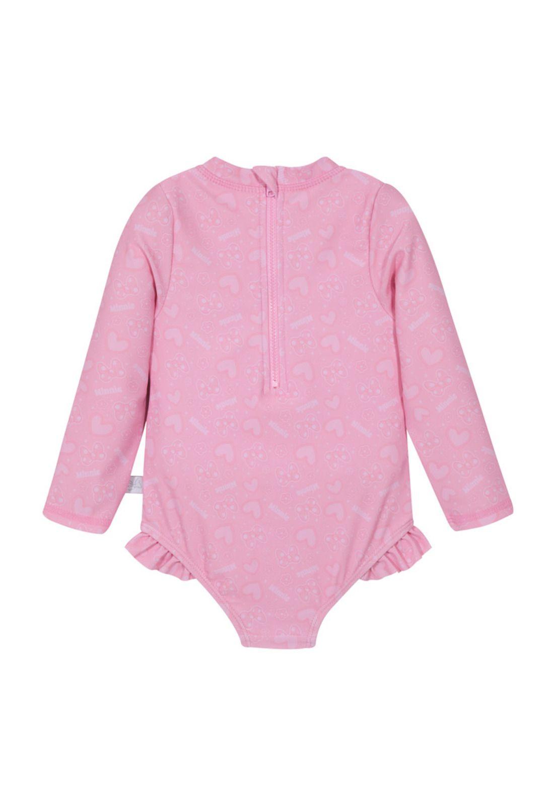 Traje de Baño Bebe Niña Manga Larga UV50+ Minnie-1