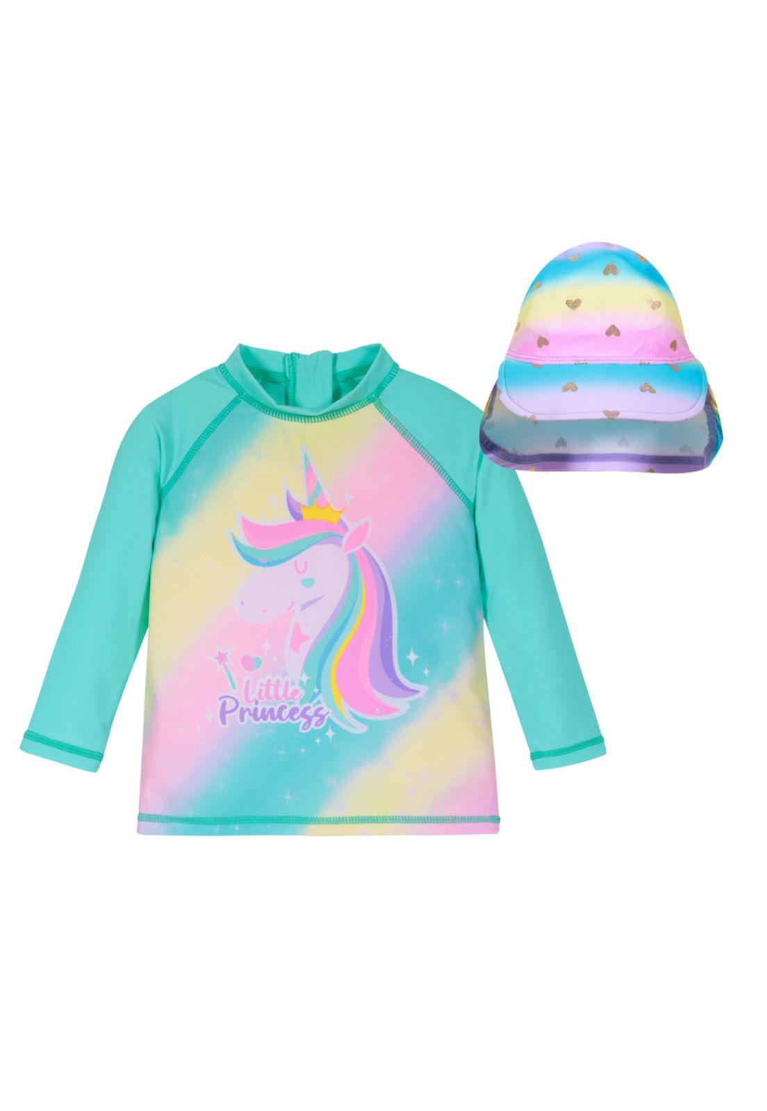 Pack 2 Traje de Baño Bebe Niña  H2O Wear Turquesa-0
