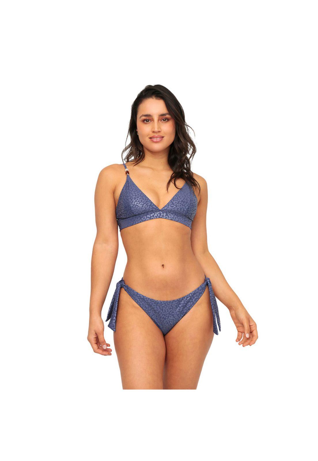 Traje de Baño Mujer Bikini Julieta H2O Wear Azul-6