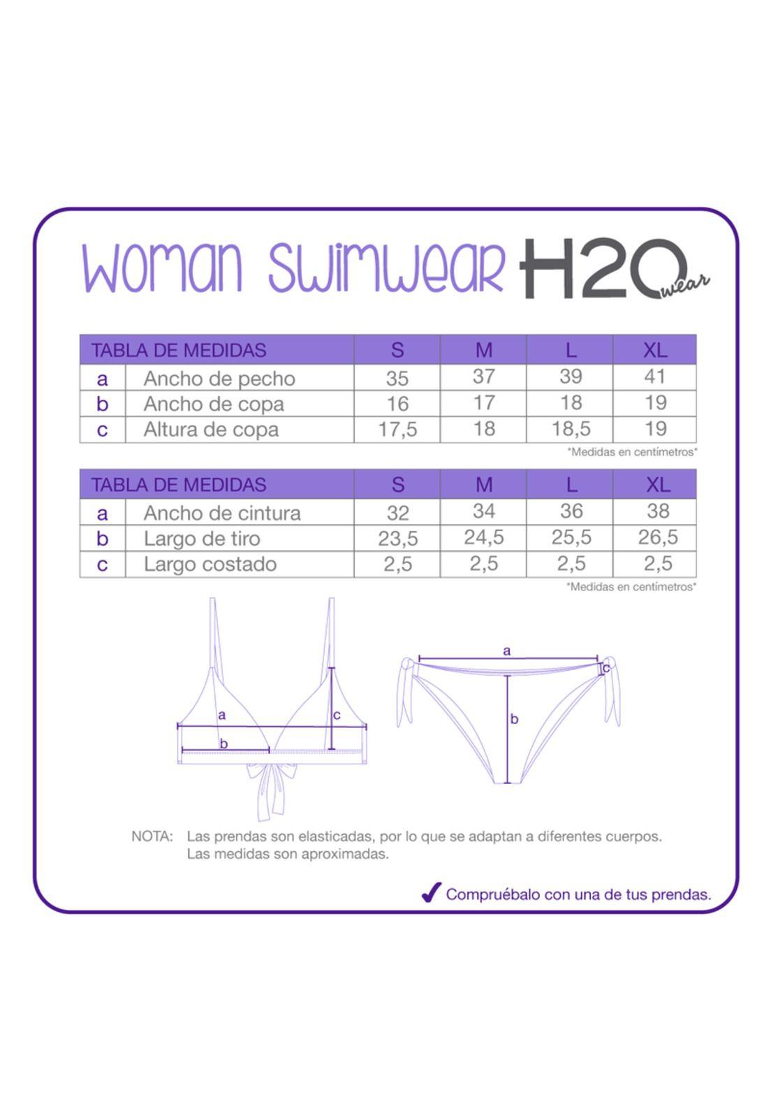 Traje de Baño Mujer Bikini Julieta H2O Wear Azul-8