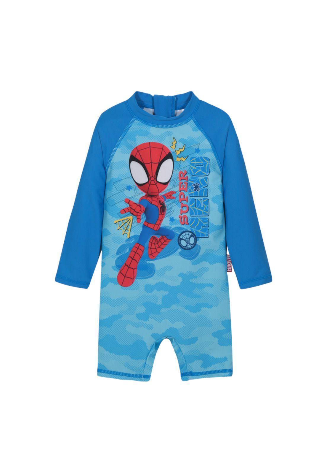 Traje de Baño Bebe Niño Body UV50 M/Larga Spidey Disney-1