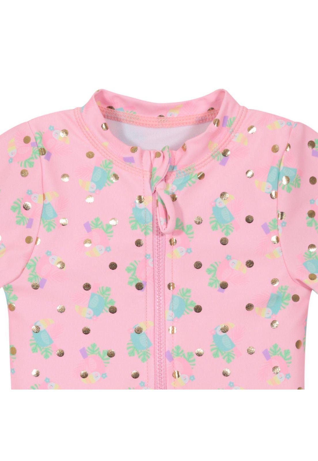 Traje de Baño Bebe Niña Manga Corta UV50+ H2O Wear-2