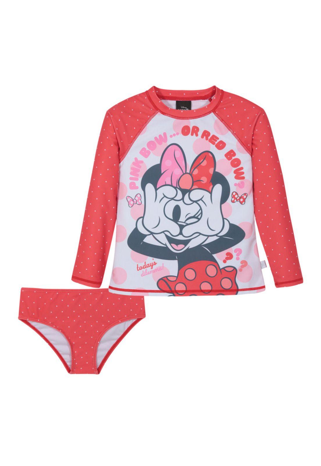 Traje de Baño Niña Set UV50 M/Larga Minnie Disney-0
