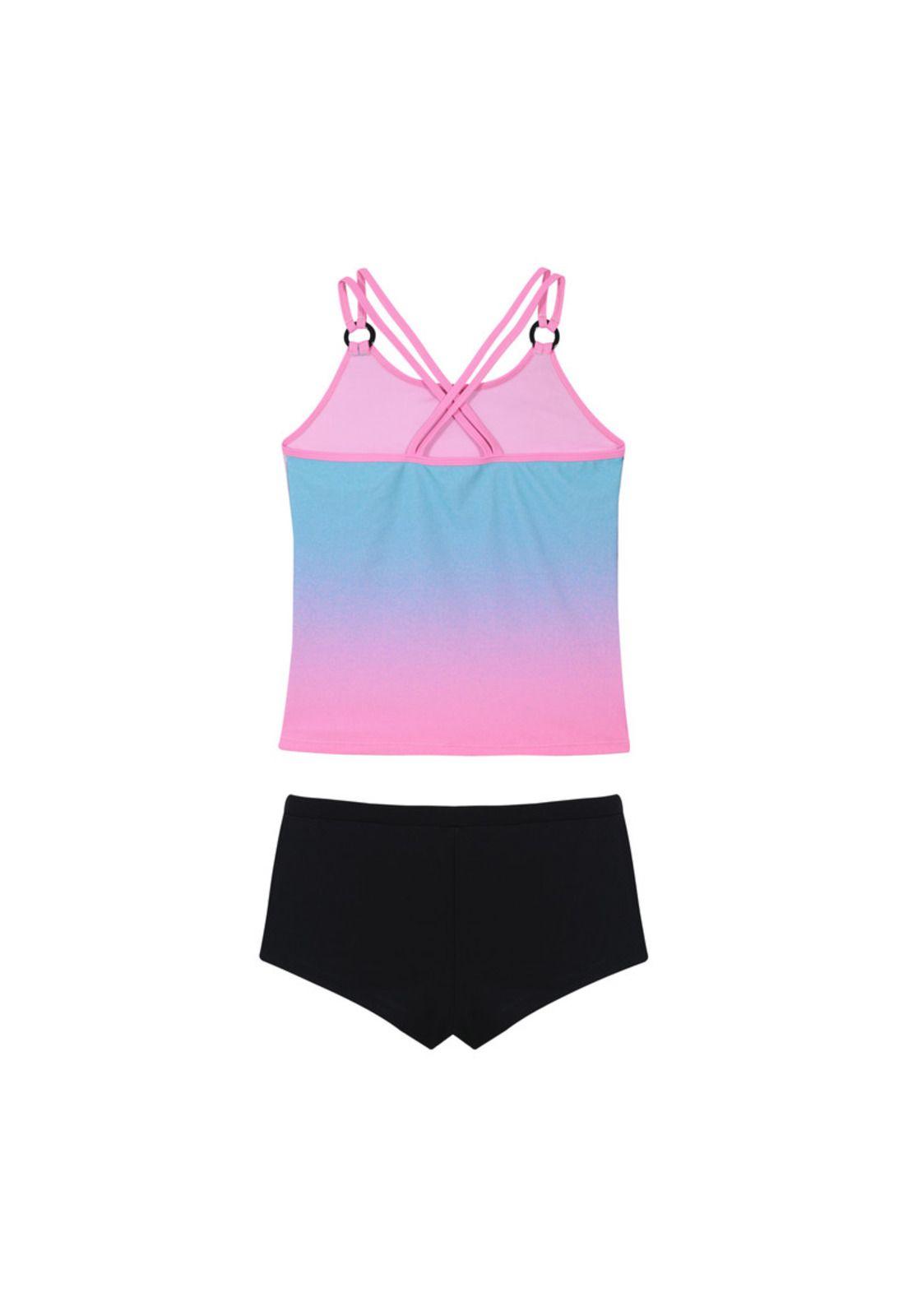Traje de Baño Niña Teens Tankini UV50 H2O Wear Negro-2