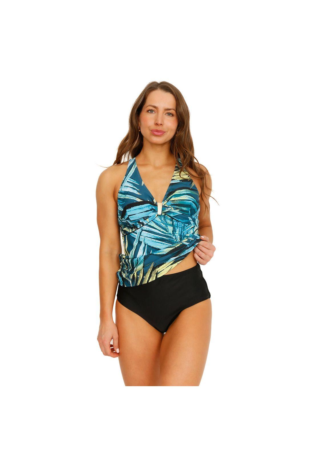 Traje de Baño Tankini Control Cruzado Alicia Mujer H2O Wear-1