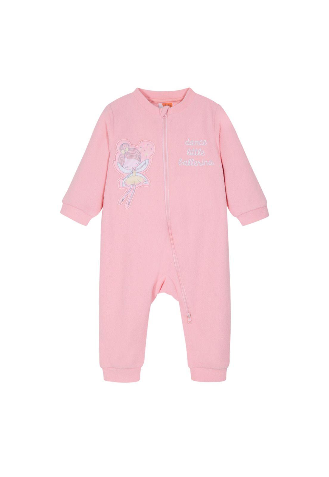 Beba Pijama Dancel Littel 1Pz H2O Wear Rosado Polar-1