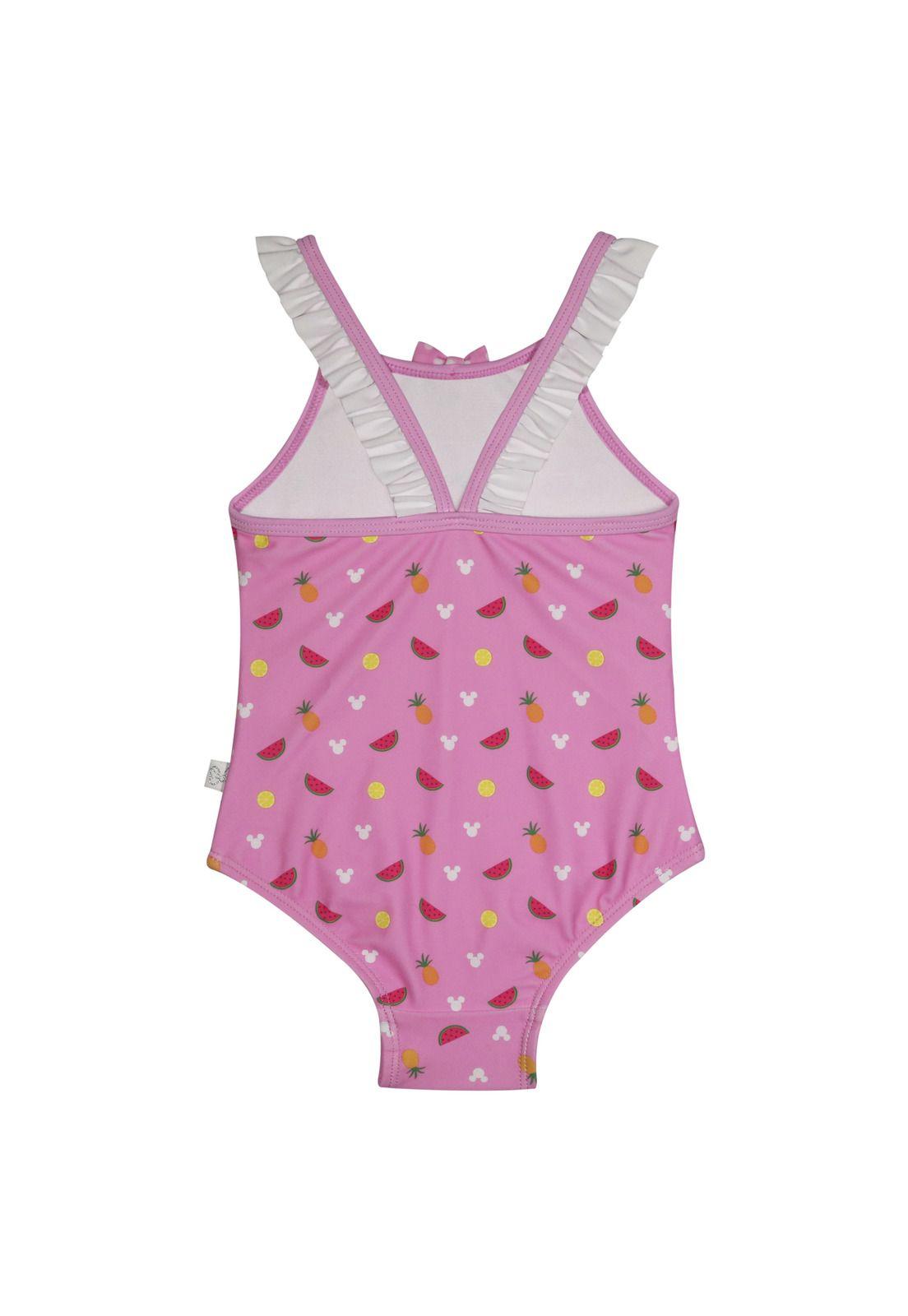 Traje de Baño Bebe Niña Disney Minnie Rosa-1