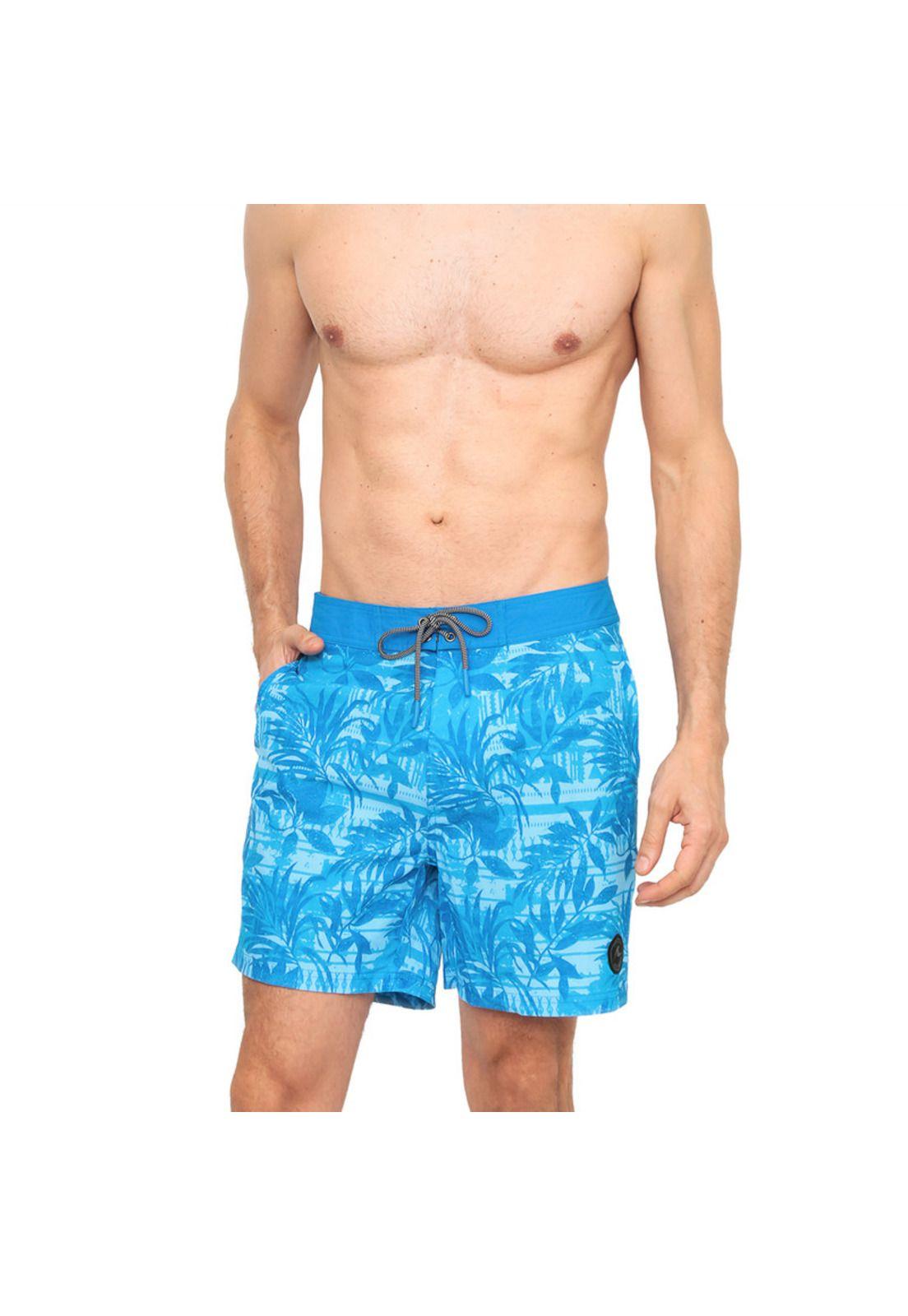 Traje de Baño Hombre Short Pretina W Stretch H2O Wear Azul-0