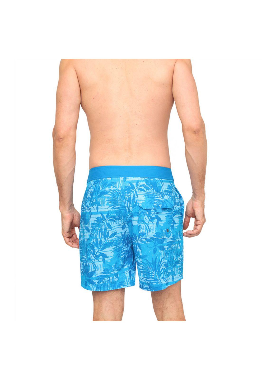 Traje de Baño Hombre Short Pretina W Stretch H2O Wear Azul-4