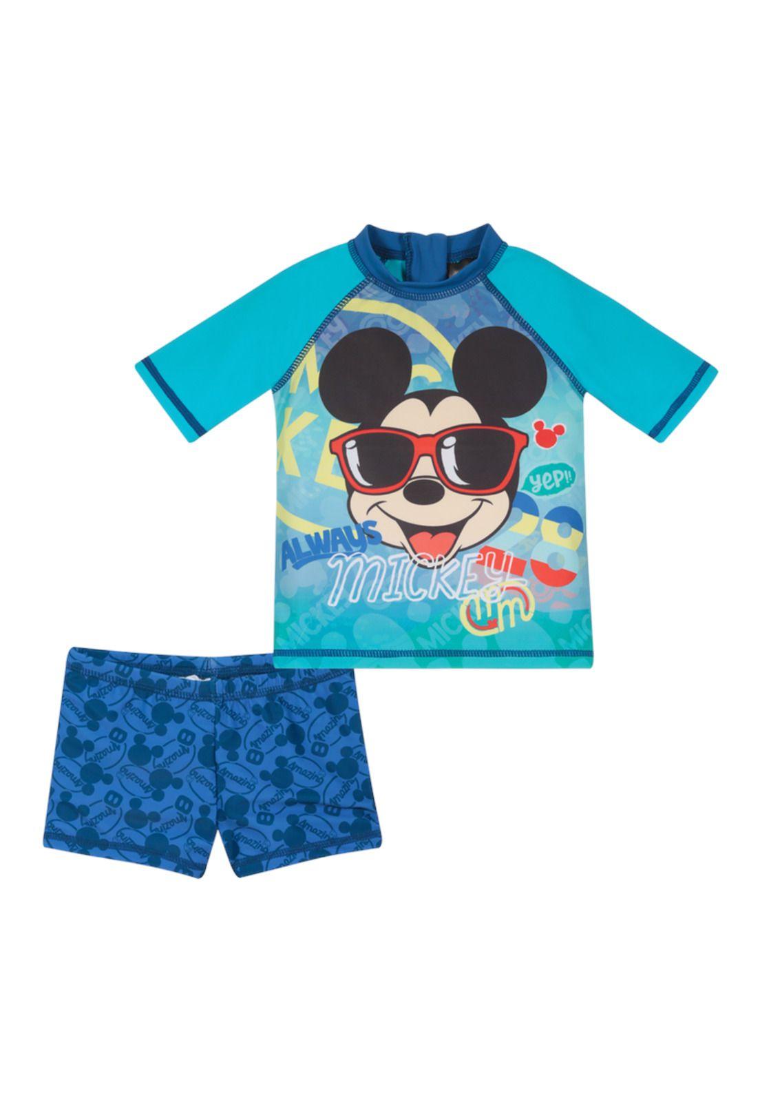 Traje de Baño Bebe Niño Set UV 50+ Disney Mickey-0