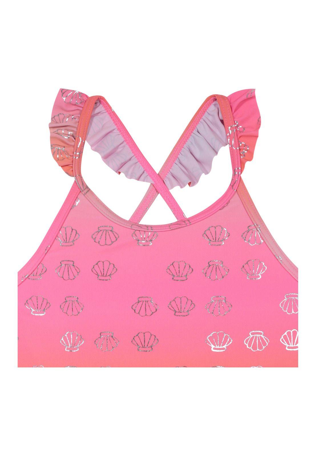 Traje de Baño Niña Entero UV30+ H2O Wear Coral-3