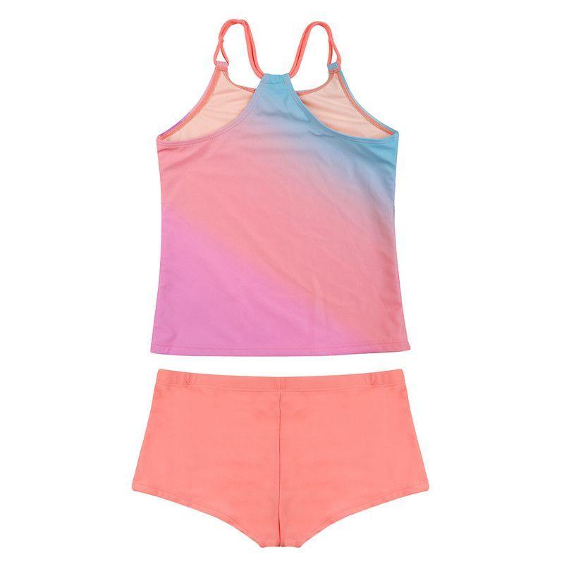 Traje de Baño Teens Niña Tankini UV30 H2O Wear Coral-2
