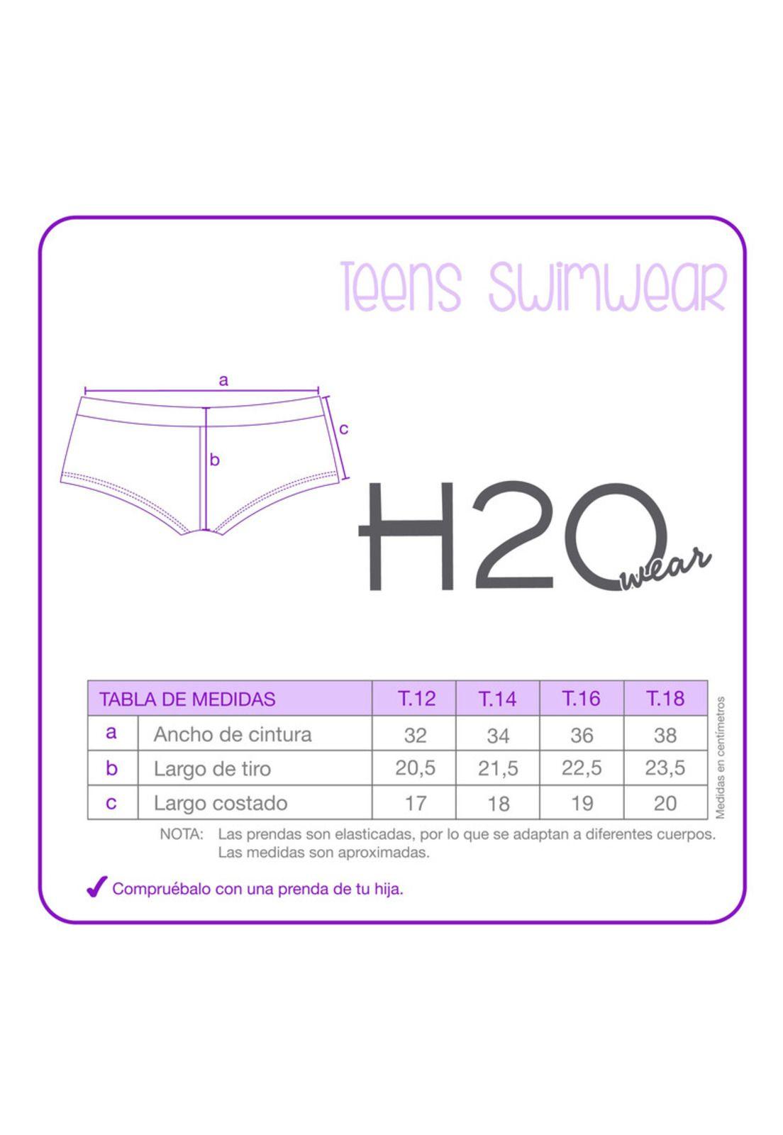 Traje de Baño Teens Niña Tankini UV30 H2O Wear Coral-3