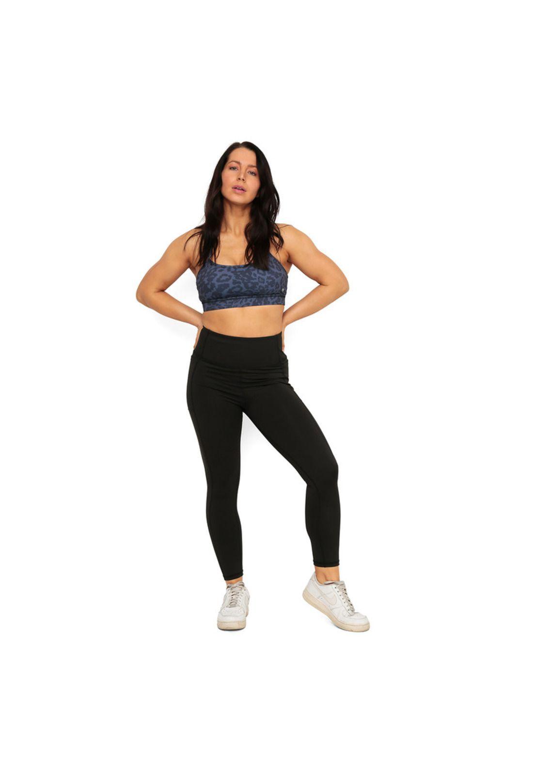 Legging Mujer Clasica Con Bolsillos H2O Wear Negro-3