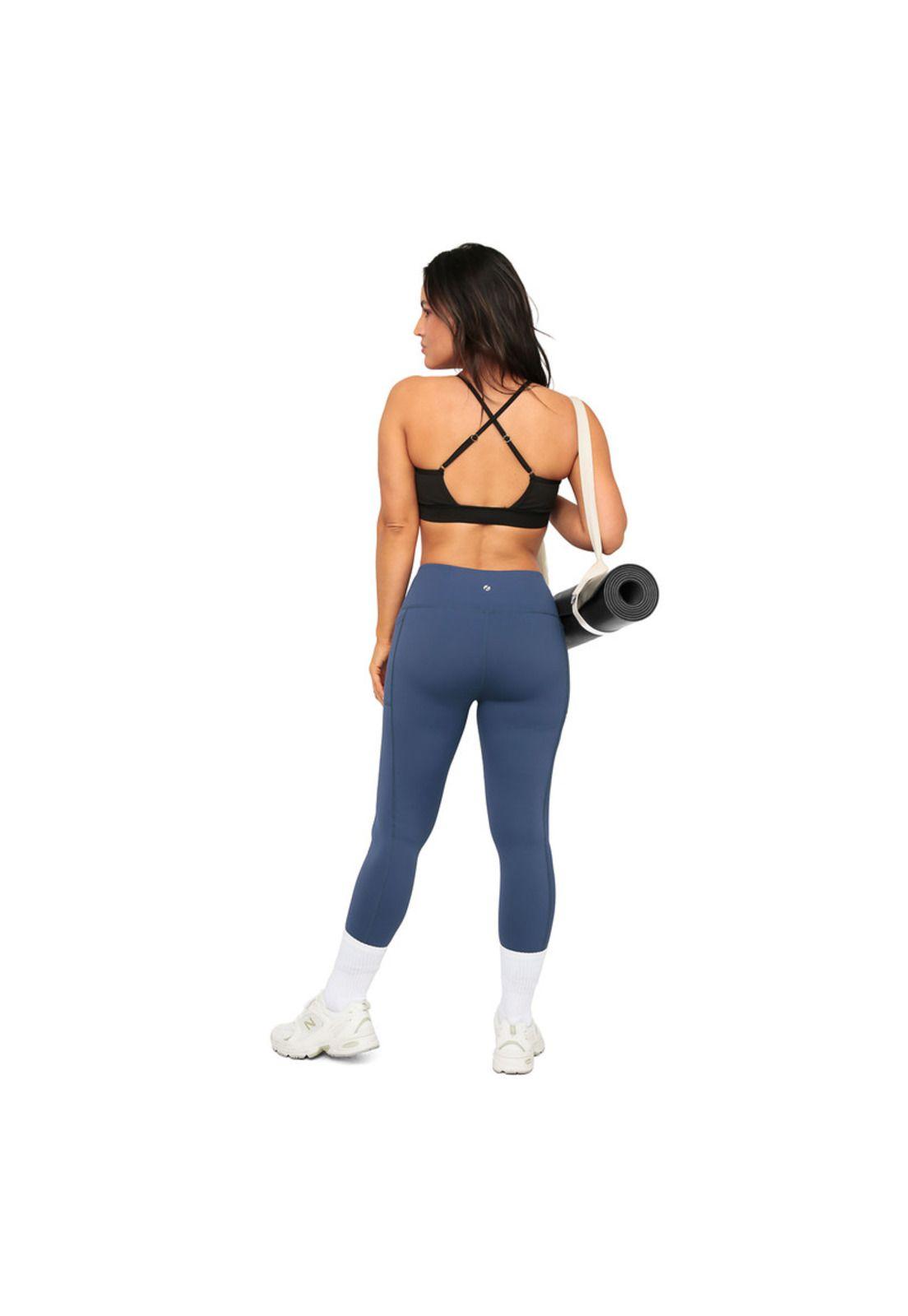 Legging Mujer Clasica Con Bolsillos H2O Wear Azul-2