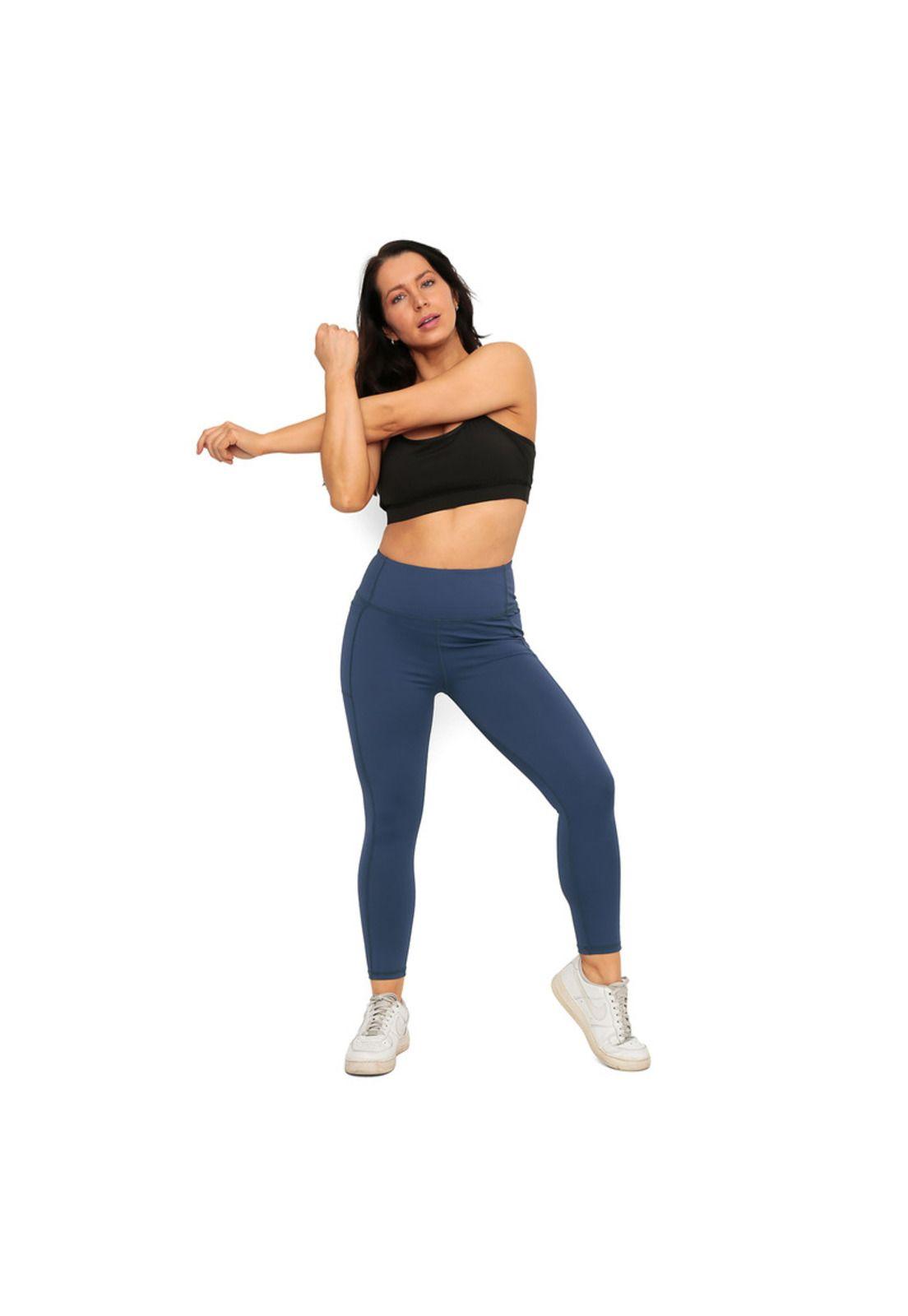 Legging Mujer Clasica Con Bolsillos H2O Wear Azul-3