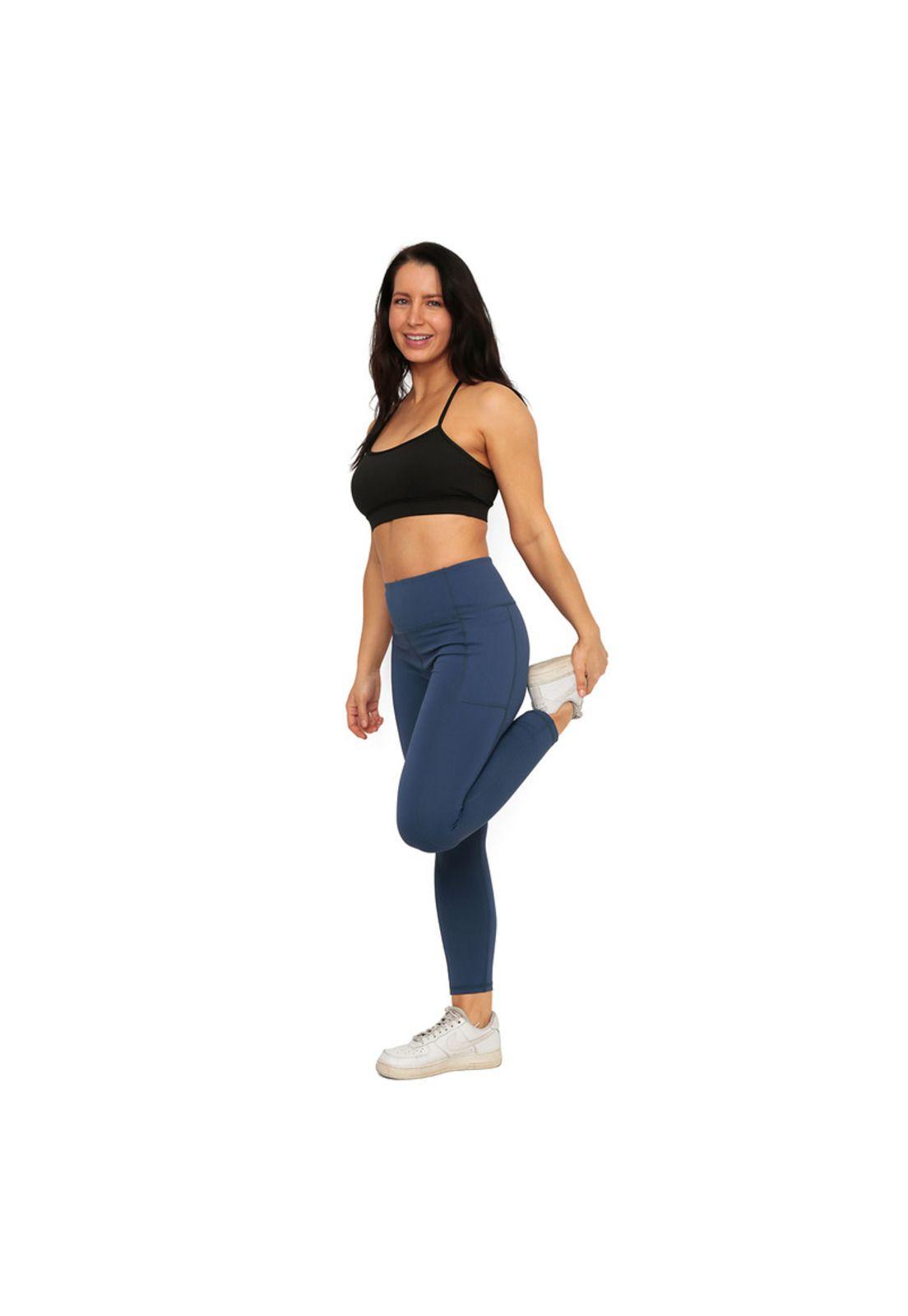 Legging Mujer Clasica Con Bolsillos H2O Wear Azul-4