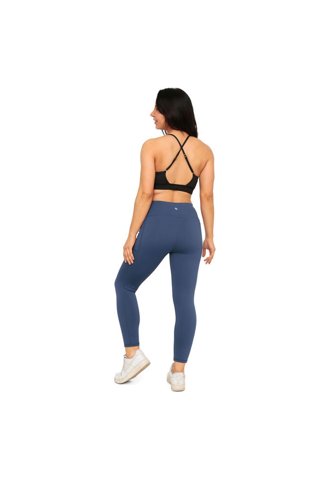 Legging Mujer Clasica Con Bolsillos H2O Wear Azul-6