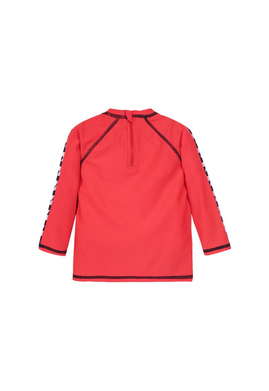 Polera UV50 Manga Larga para Bebe Niño Disney Rojo-1