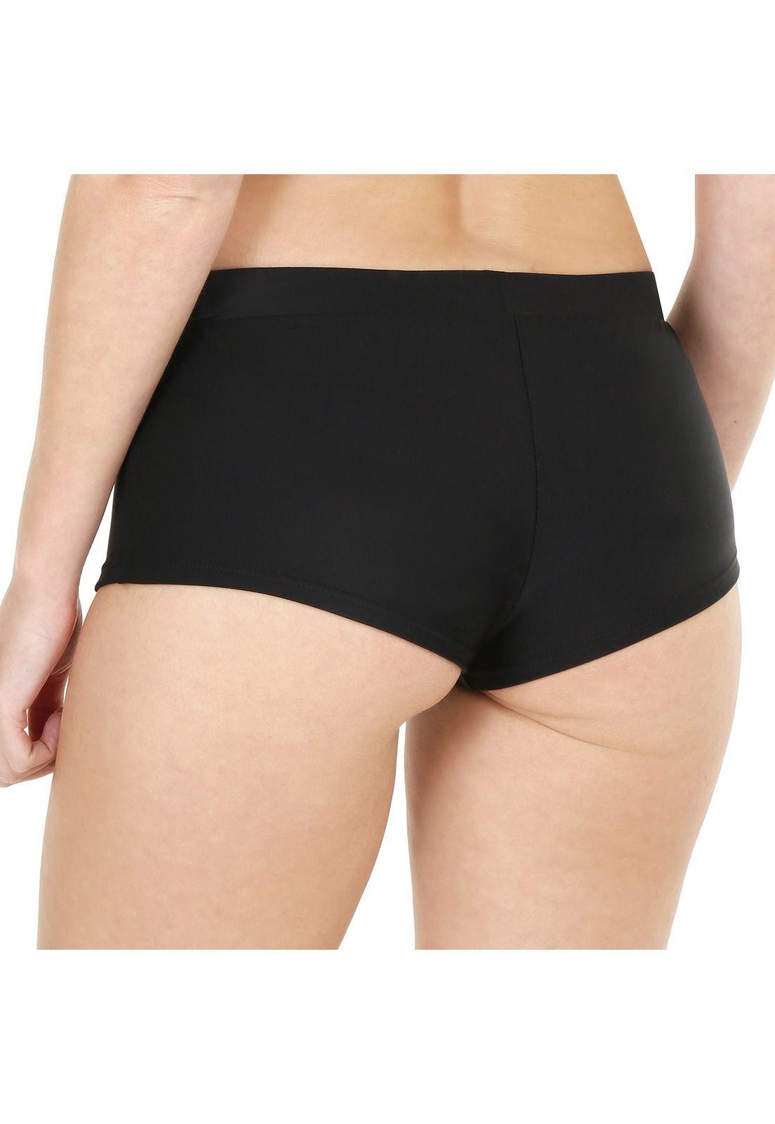 Traje de Baño Calzon Hot Pant Mujer H2O Wear Negro-1