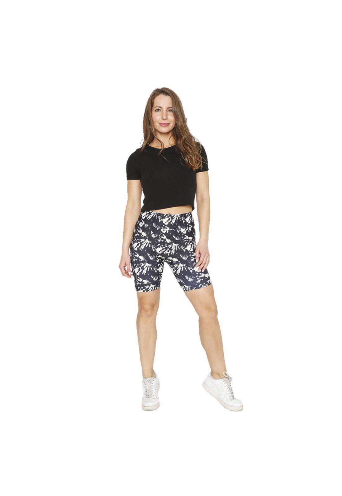 Mujer Calza Biker Con Pretina H2O Wear Tie Dye Gris-0