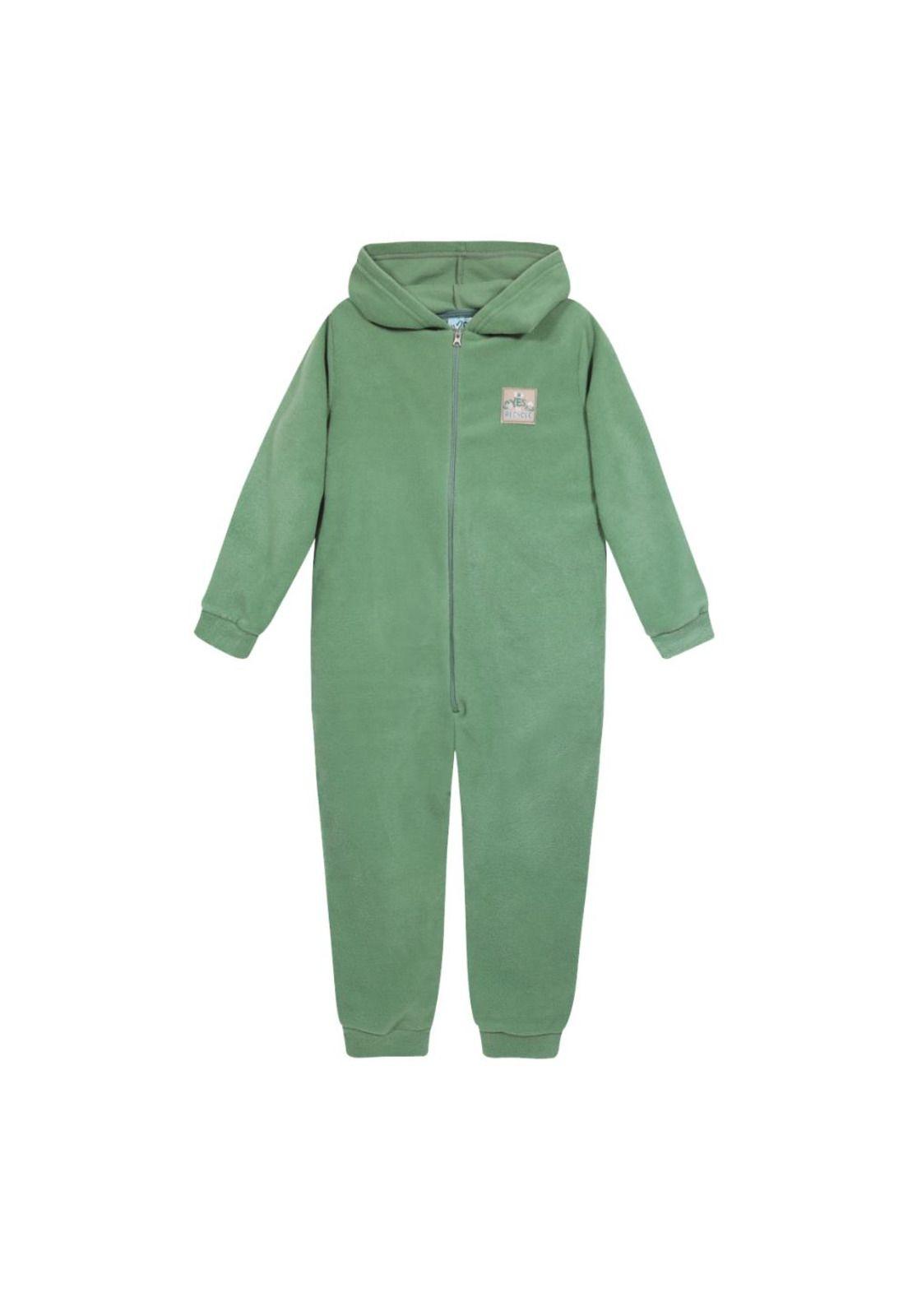 Pijama Niño Polar Sustentable H2O Wear Verde-0