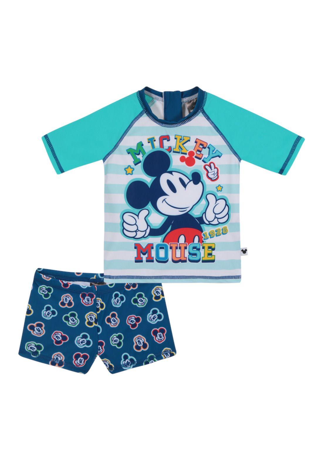 Traje de Baño Set UV50+ para Bebe Niño Verde-0