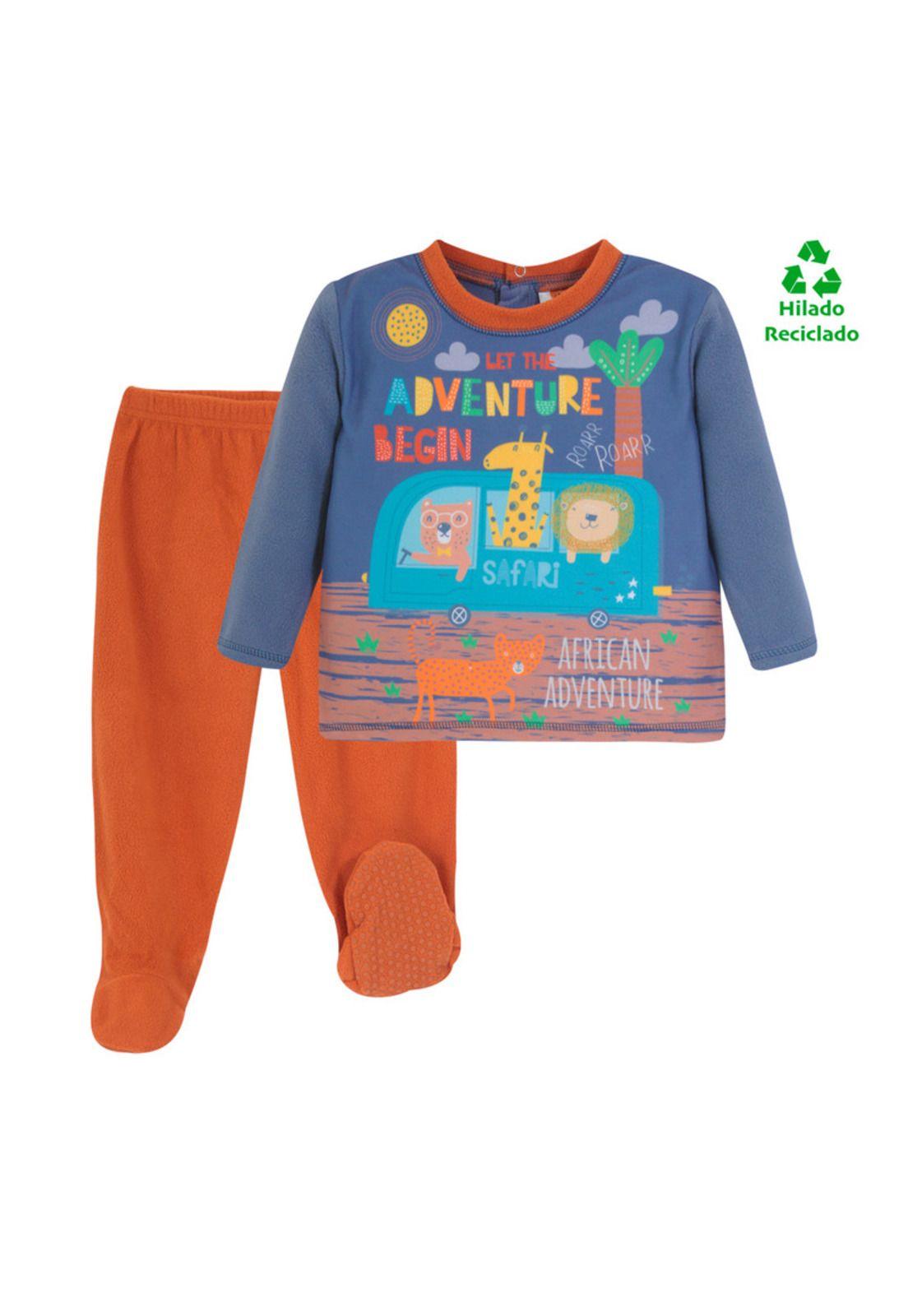 Pijama Bebé Niño Polar Sustentable H2O Wear Turquesa-0