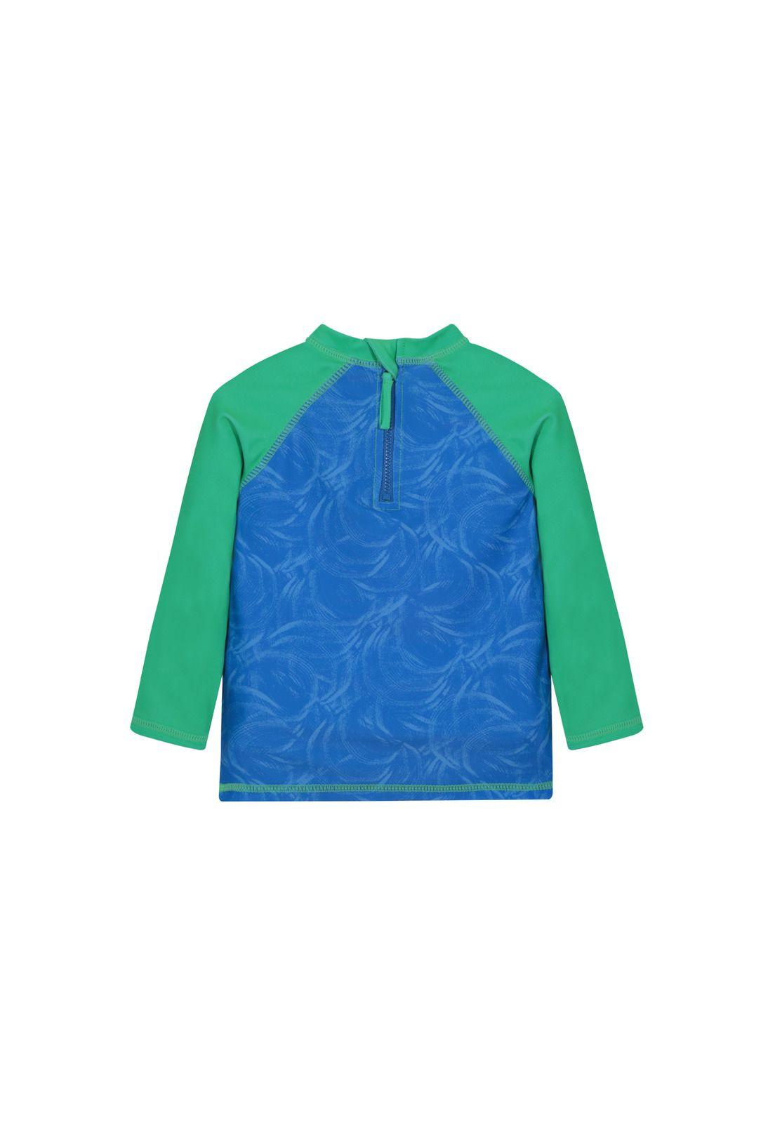 Traje de Baño Bebe Niño Polera UV50 M/Larga H2O Wear Verde-2