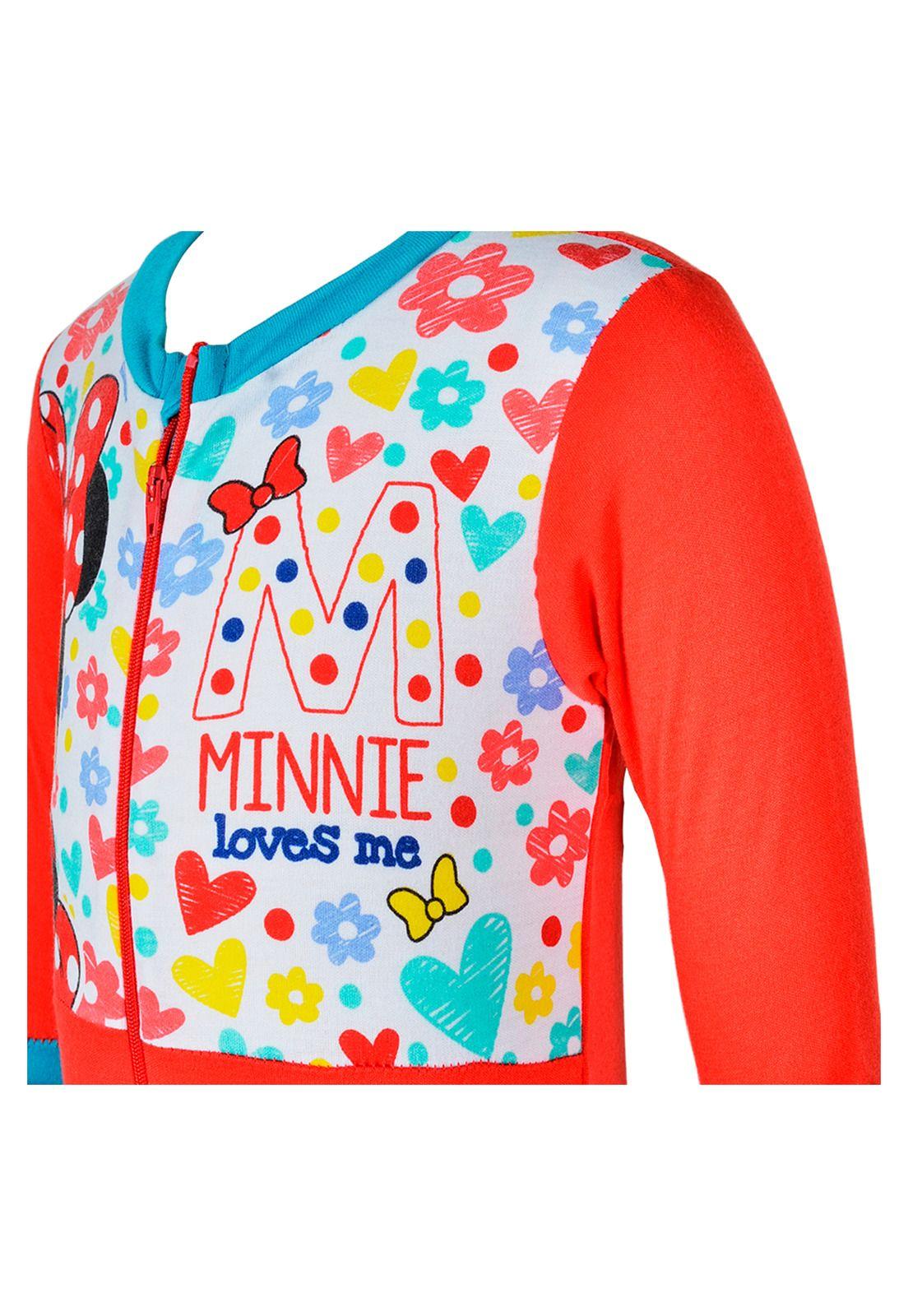 Pijama Bebé Niña Entero Rojo Disney Minnie-2