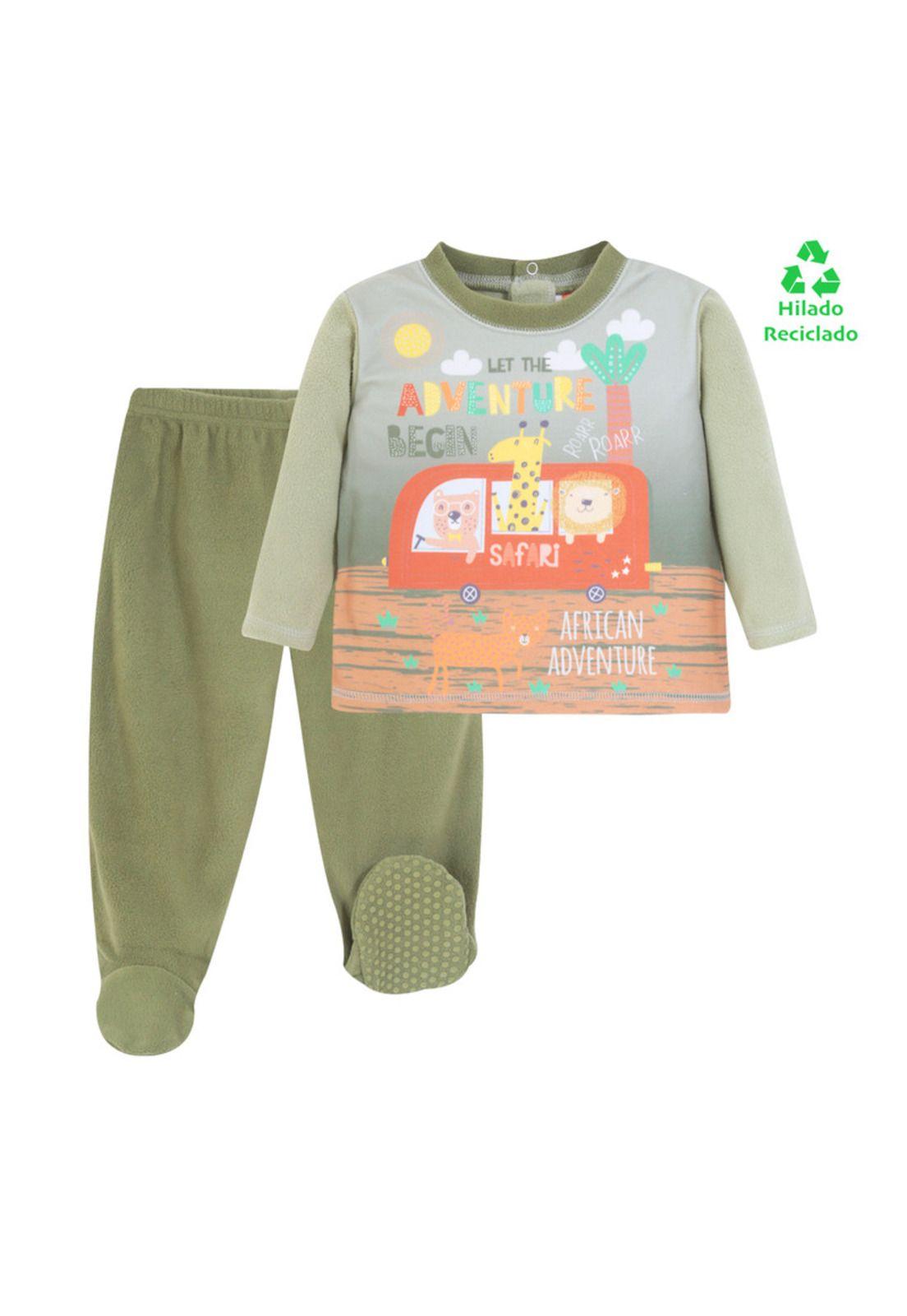 Pijama Bebé Niño Polar Sustentable H2O Wear Verde-0