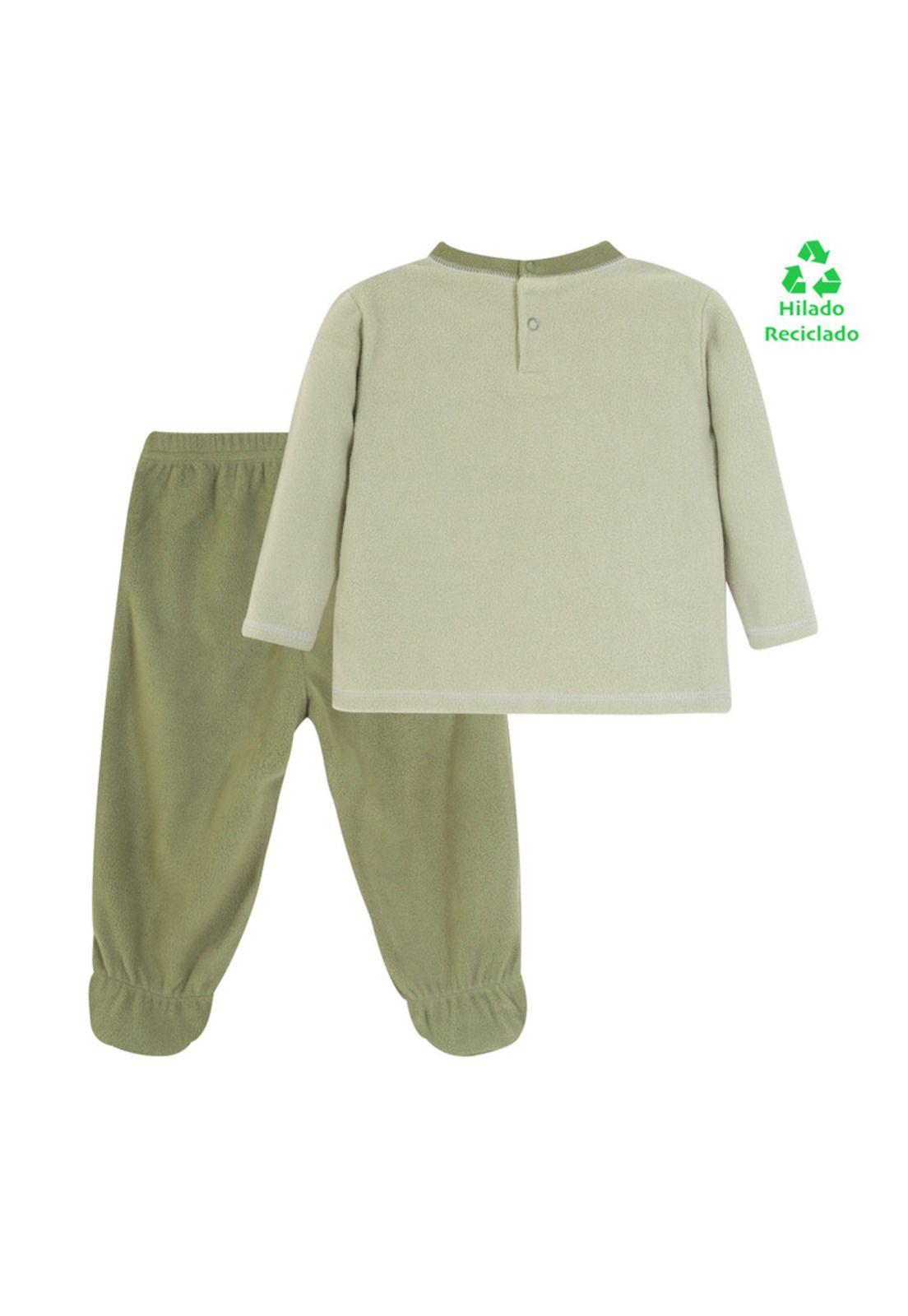 Pijama Bebé Niño Polar Sustentable H2O Wear Verde-1