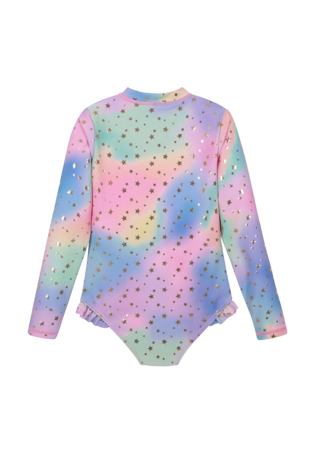 Traje de Baño Niña UV30+ Folia Dorada H2O Wear-1