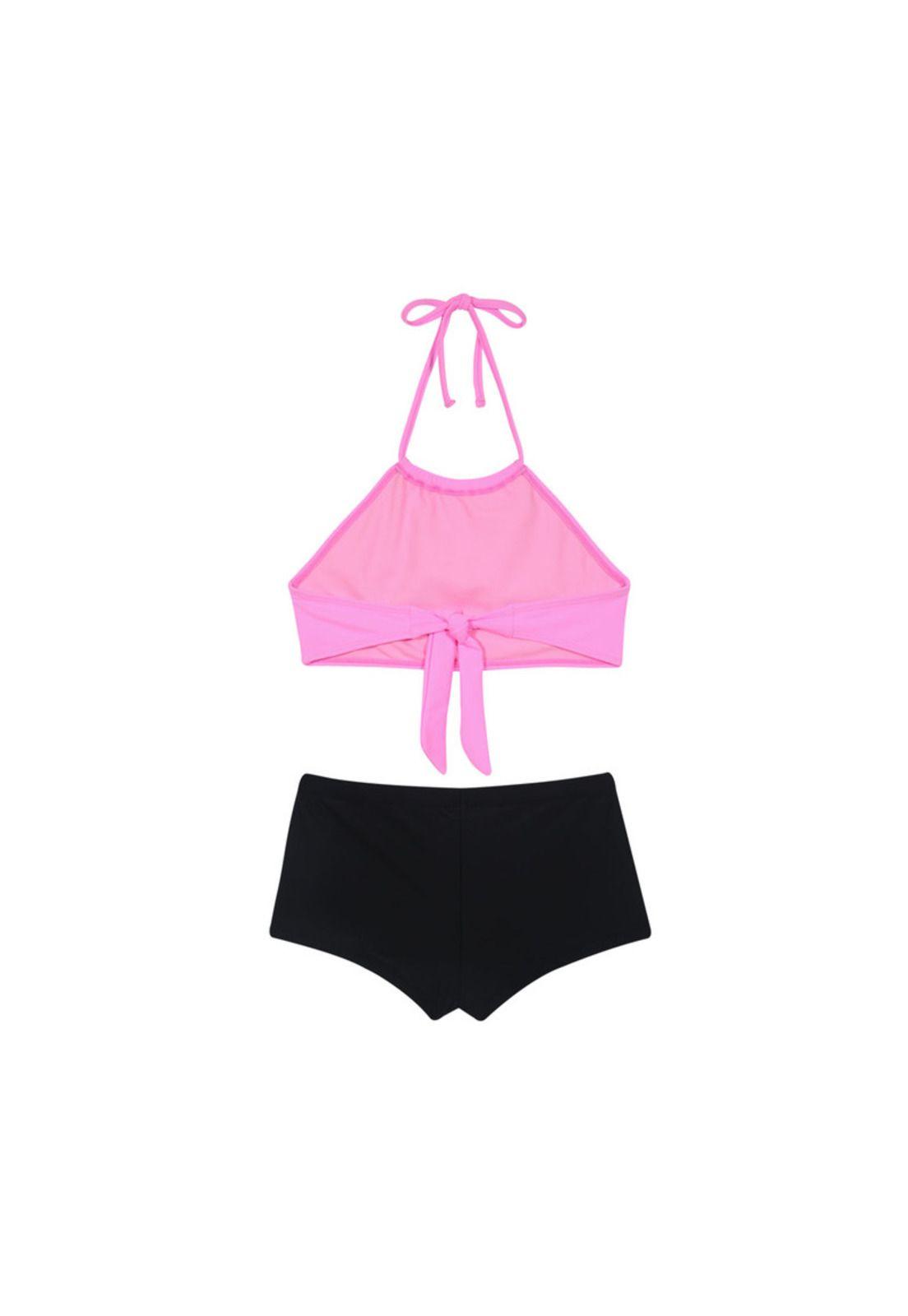 Traje de Baño Teens Niña Bikini H2O Wear Rosado High Neck-1