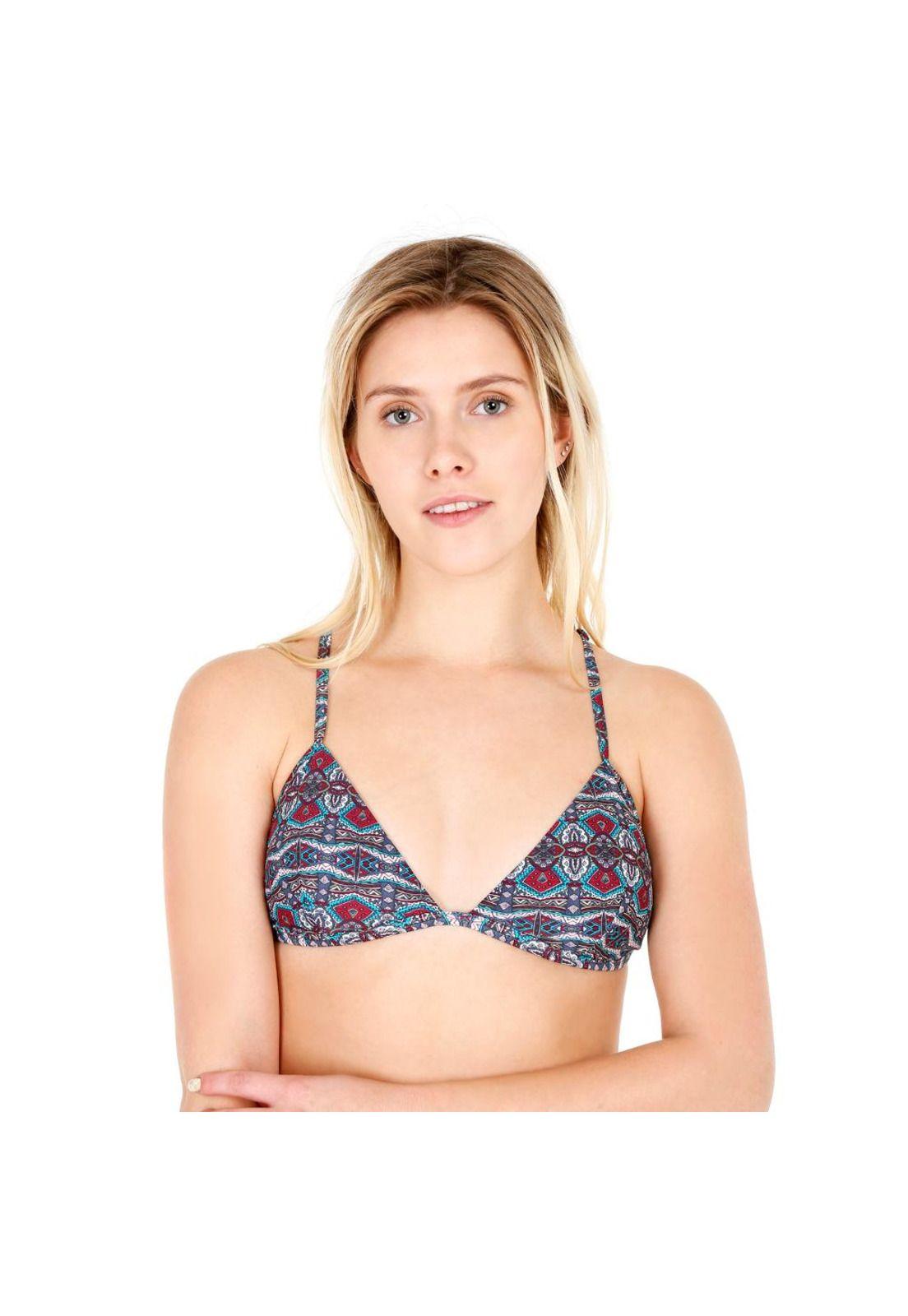 Traje de Baño Top Triángulo H2O Wear Azul-0